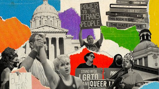 Image collage for LGBT+ rights and legislation