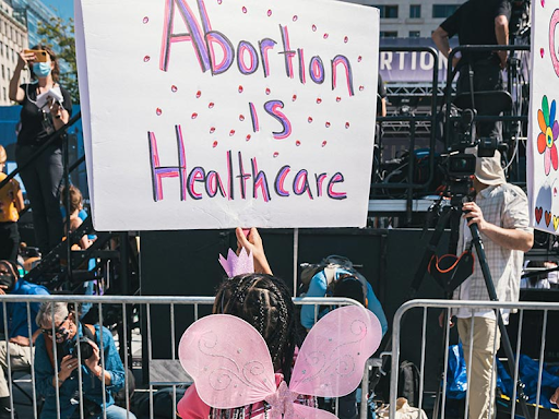 Protest sign stating Abortion is Healthcare