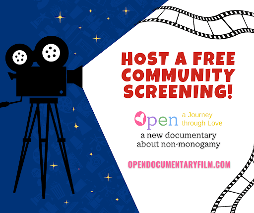 Host a Free Community Screening - poster for Open: A Journey Through Love